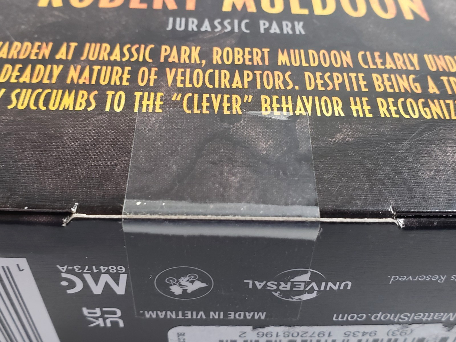 Mattel Jurassic Park Robert Muldoon Action Figure Amber Collection JP New Sealed