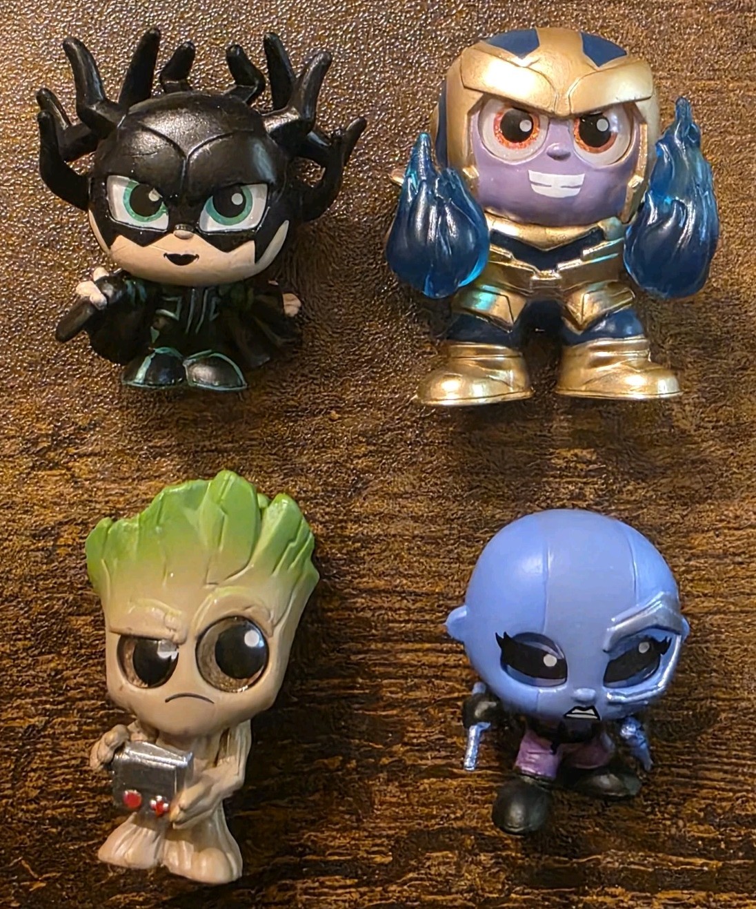 Hela Thanos Groot And Nebula – Guardians Of The Galaxy Disney Doorables Lot New
