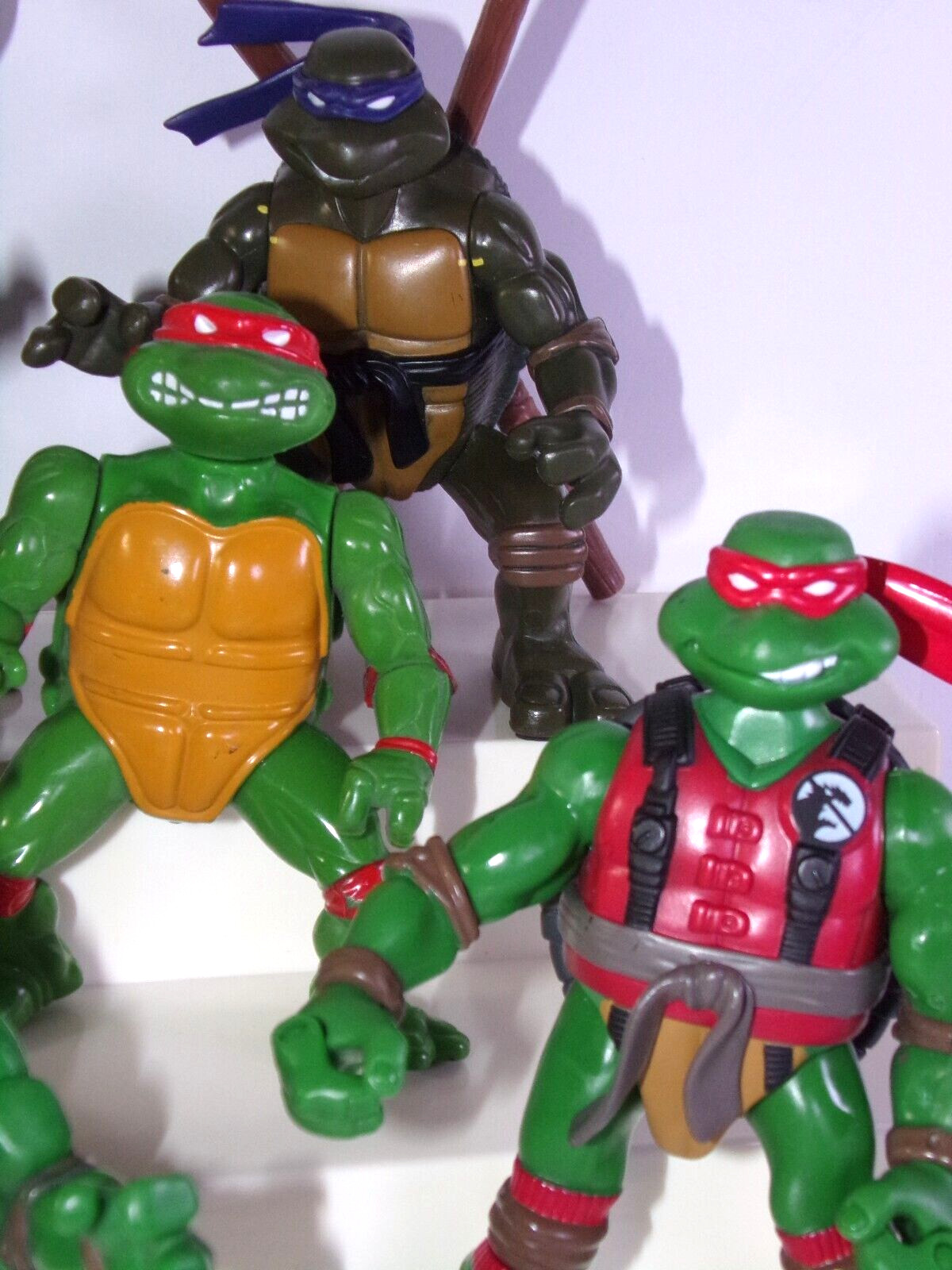 TMNT Action Figure Lot Playmates Various Years Various Sizes 14 Turtles
