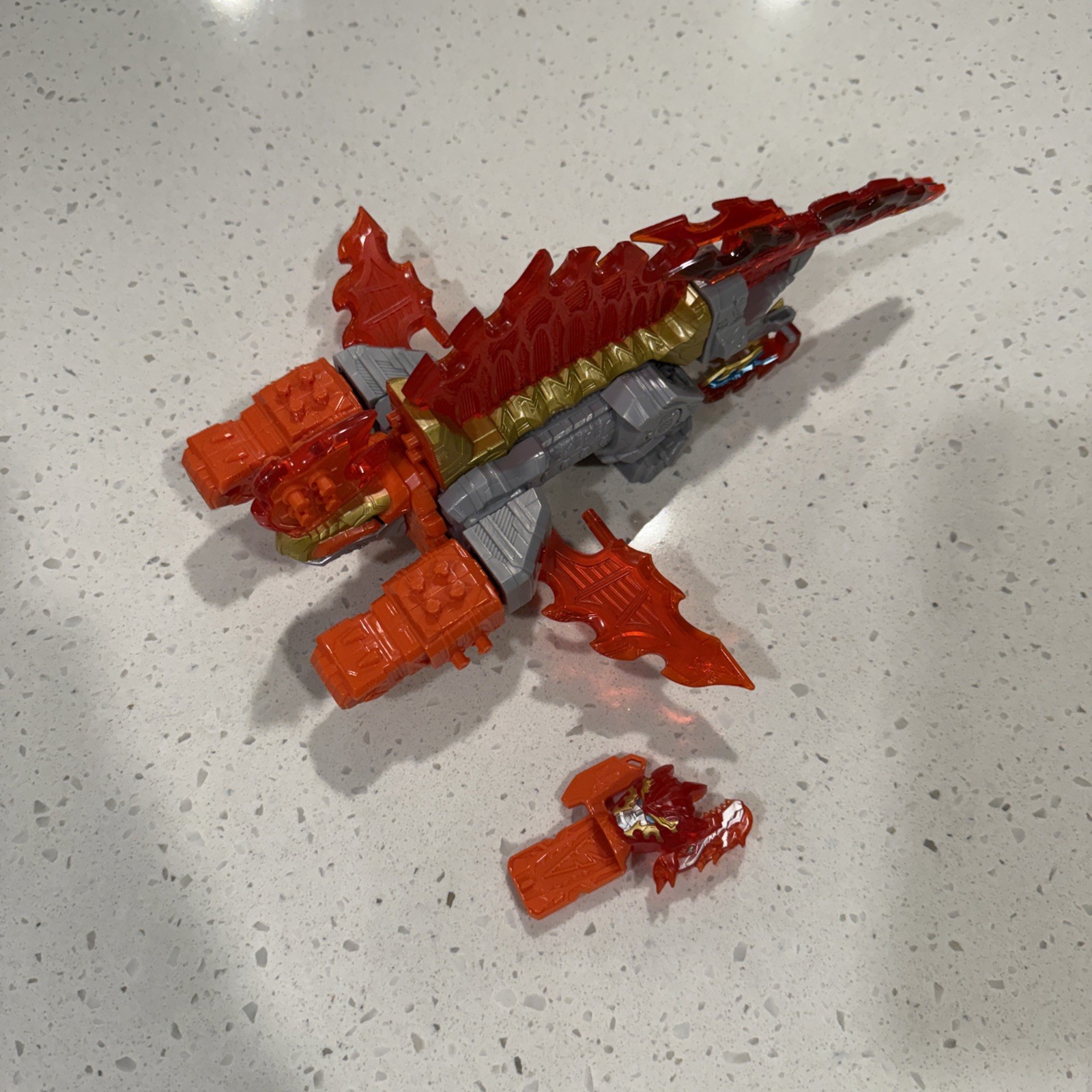 Hasbro Power Rangers Dino Fury Dimetro Zord Action Figure Complete