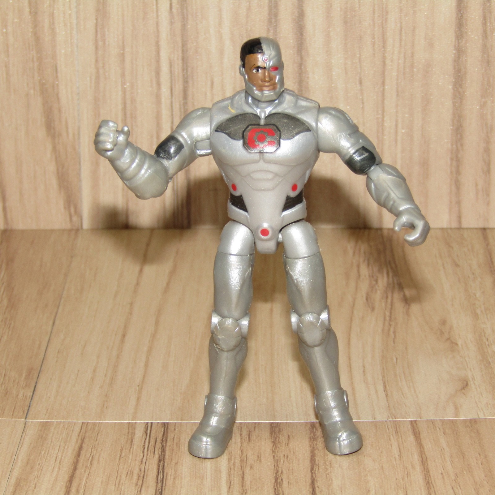 DC Heroes Unite 1st Edition Cyborg Spin Master 4″ Tall Loose Action Figure