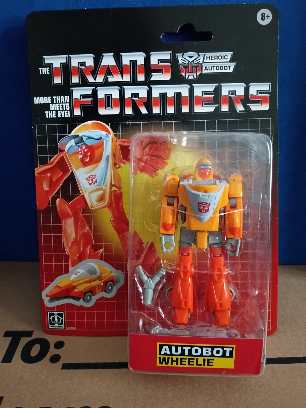 Transformers More than Meets the Eye Retro Card Back AUTOBOT WHEELIE!