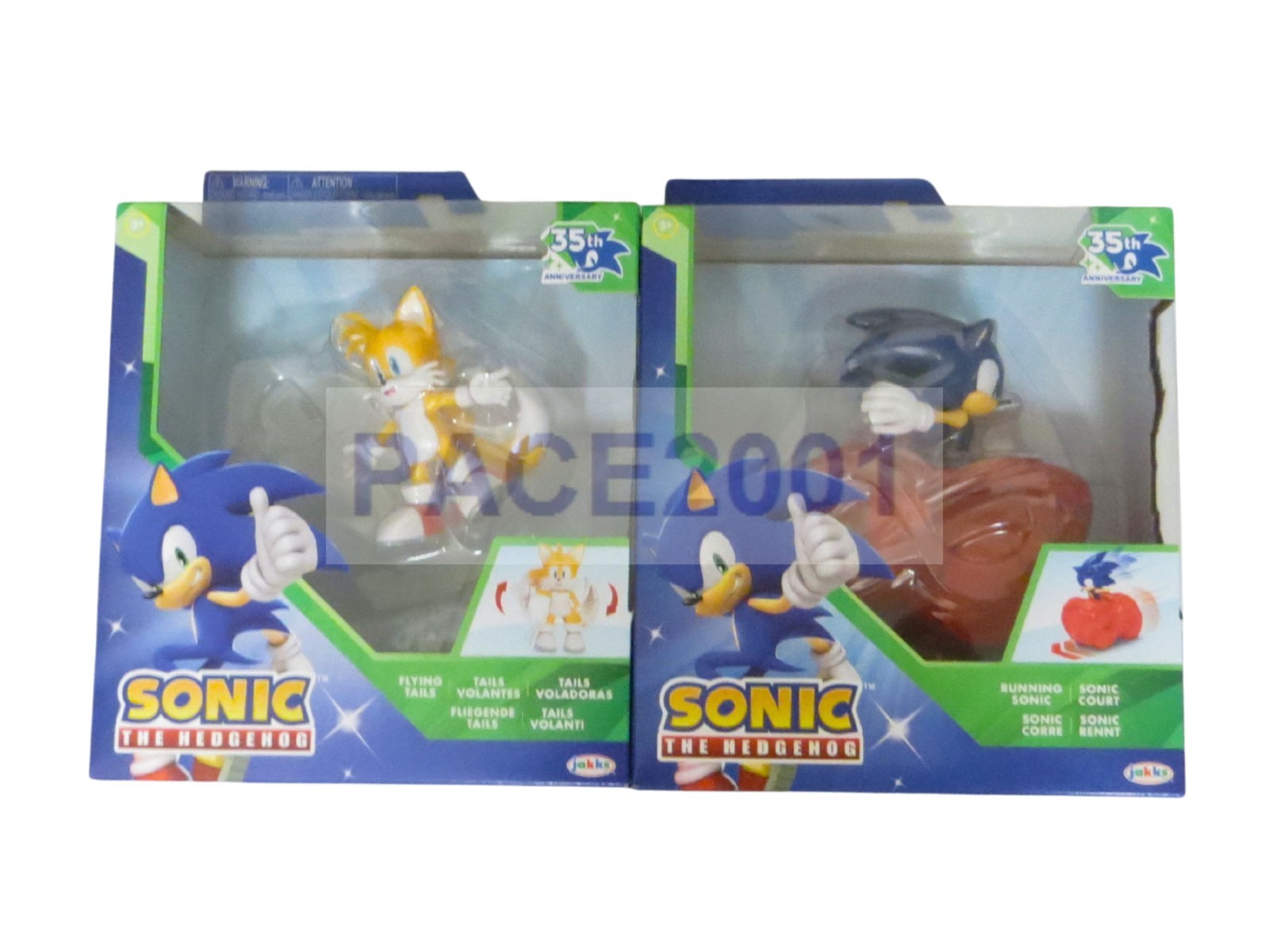 Set of 2 Sonic 4″ Feature Figures Wave 1 – Flying Tails & Running Sonic
