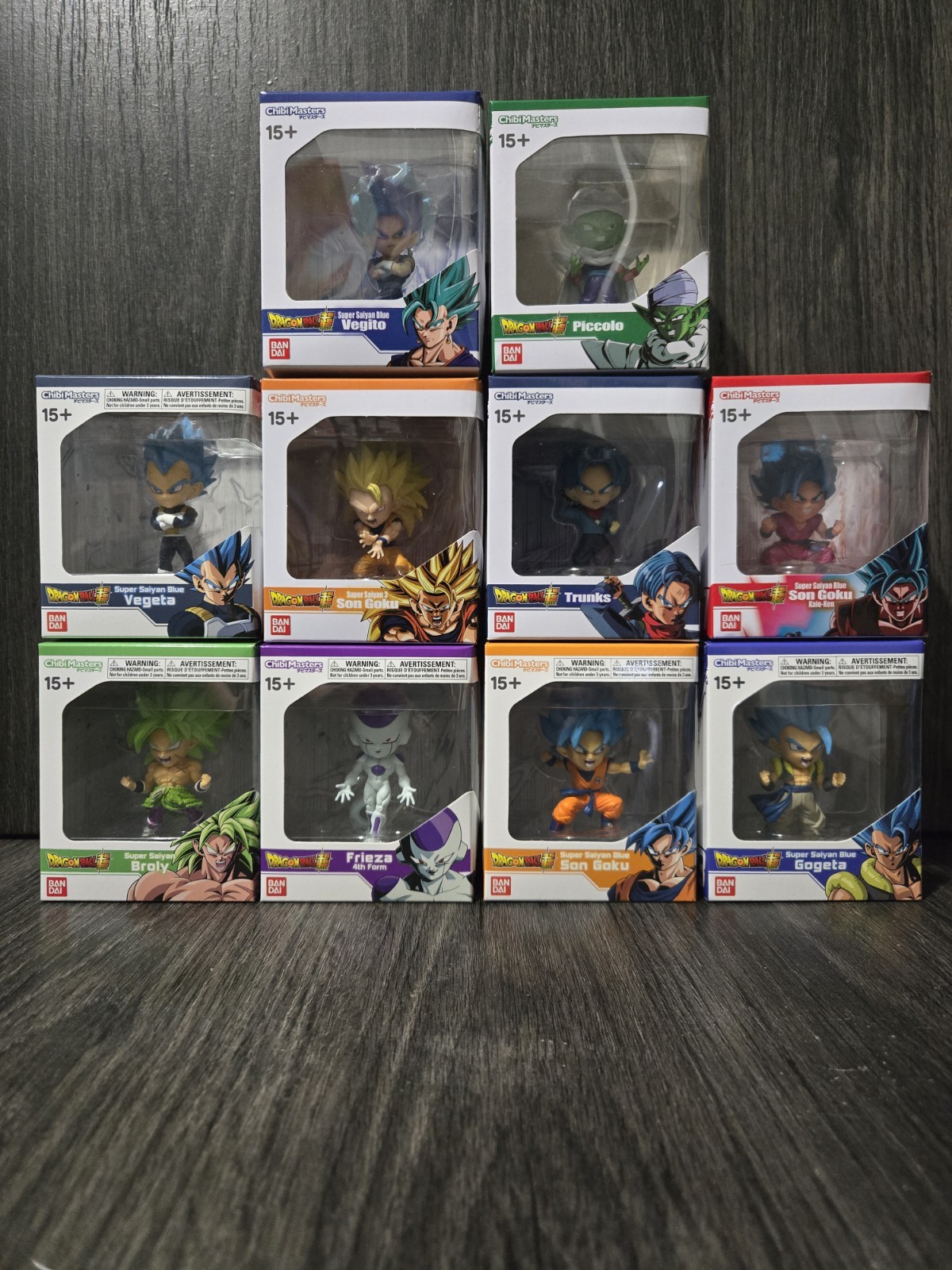 Dragon Ball Bandai Chibi Masters Complete Set 1-10 Wave 1 & 2 New In Boxes