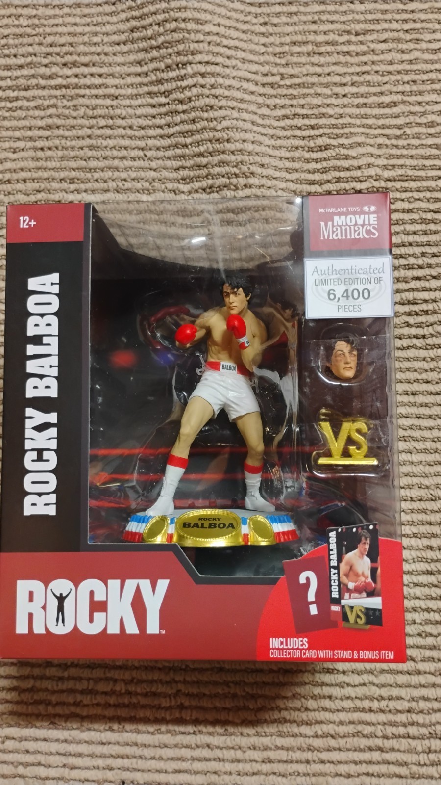 Rocky Balboa 6″ Figure Posed -McFarlane Toys Movie Maniacs, Rocky 1976