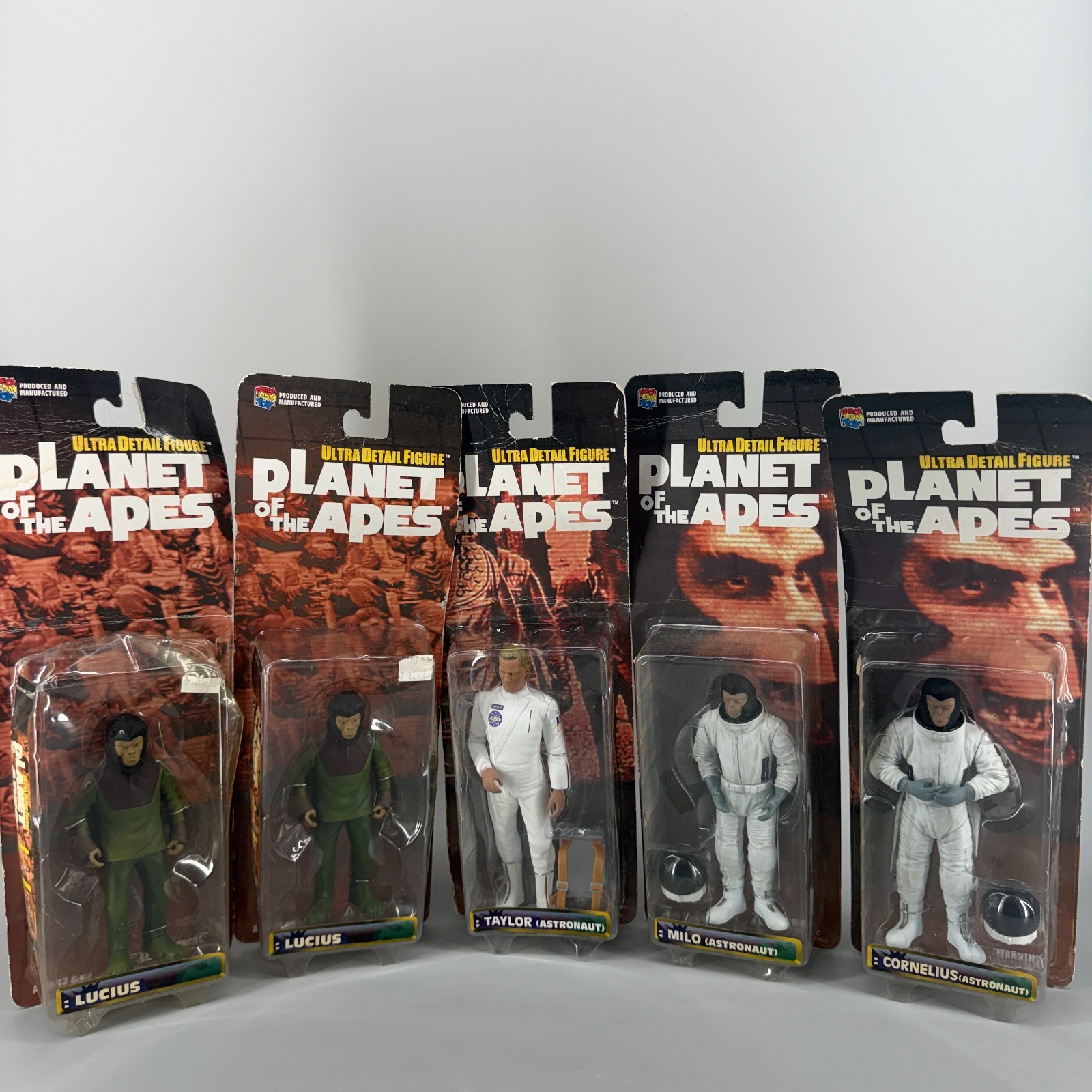 Medicom Toy Planet of Apes Lucius Taylor Milo Cornelius Figures Lot Of 5 New