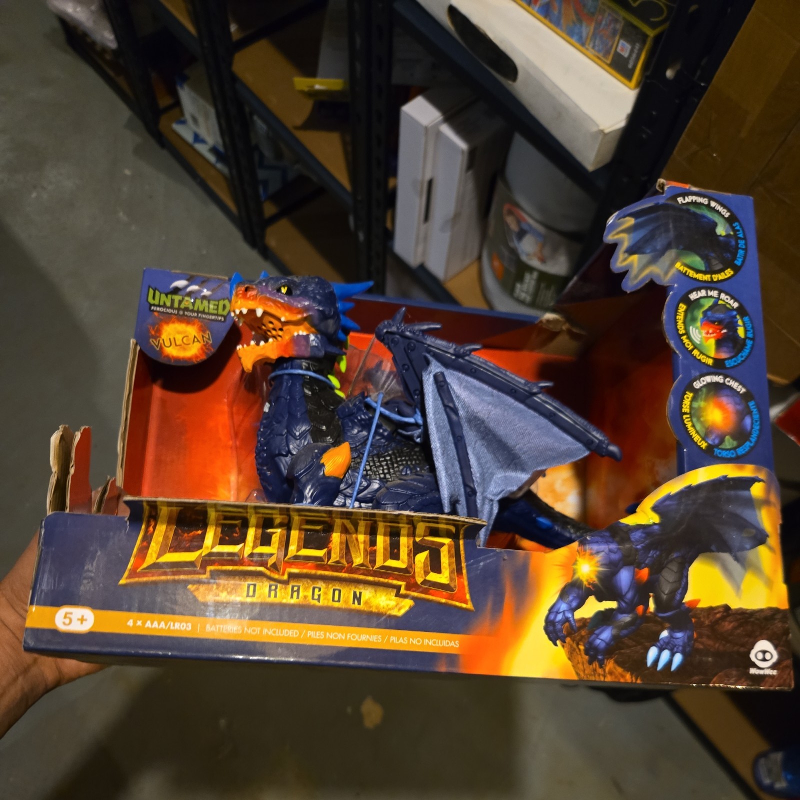 Legends Dragon Toy Untamed Vulcan Toy New In Box. Children Unisex