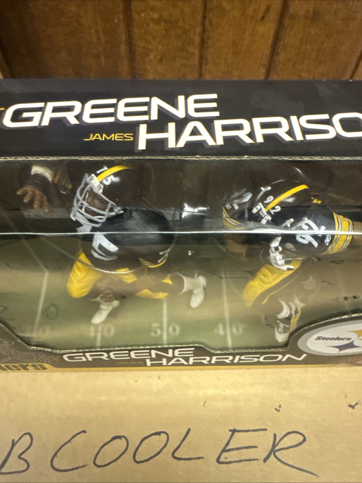 NFL Sports Picks Football Mean Joe Greene & James Harrison Action Figure 2-Pack