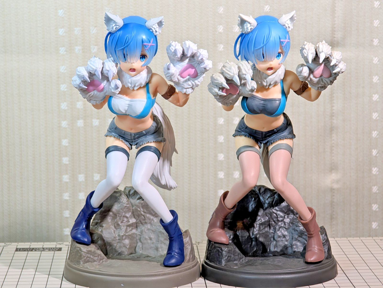 Re:Zero Rem ESPRESTO est Monster Motions Figure Set Normal & Another Color 23cm