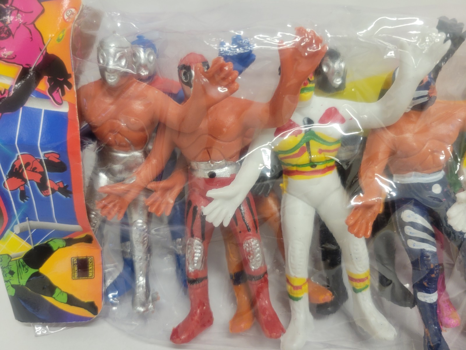 LUCHA LIBRE SET 12 Pack 3″- 3.5” Action Figures Mexican Wrestlers Luchadores
