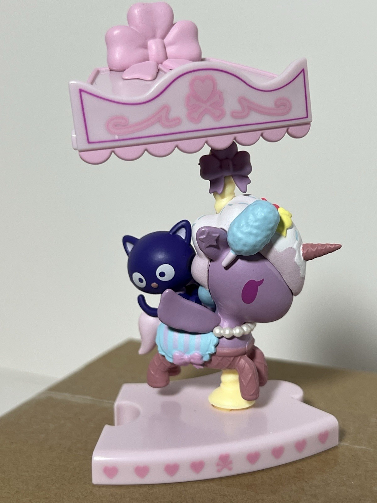 Tokidoki Sweet Pink Carousel Chococat & Sweet Stuff 3″ Vinyl Figure New w/ Box