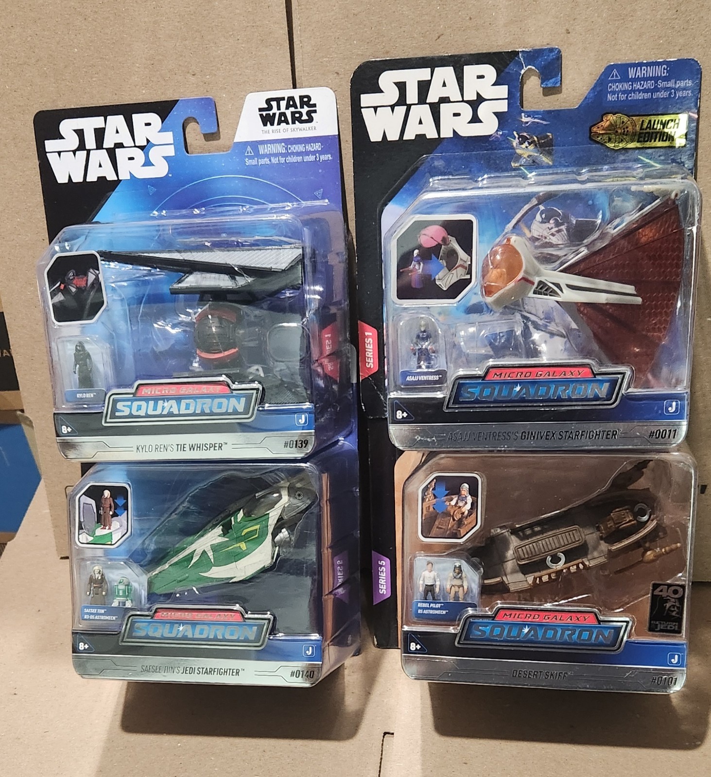 Star Wars Micro Galaxy Squadron Lot Of 4 / Skiff /Asajj Tie Whisper/ Saesee T