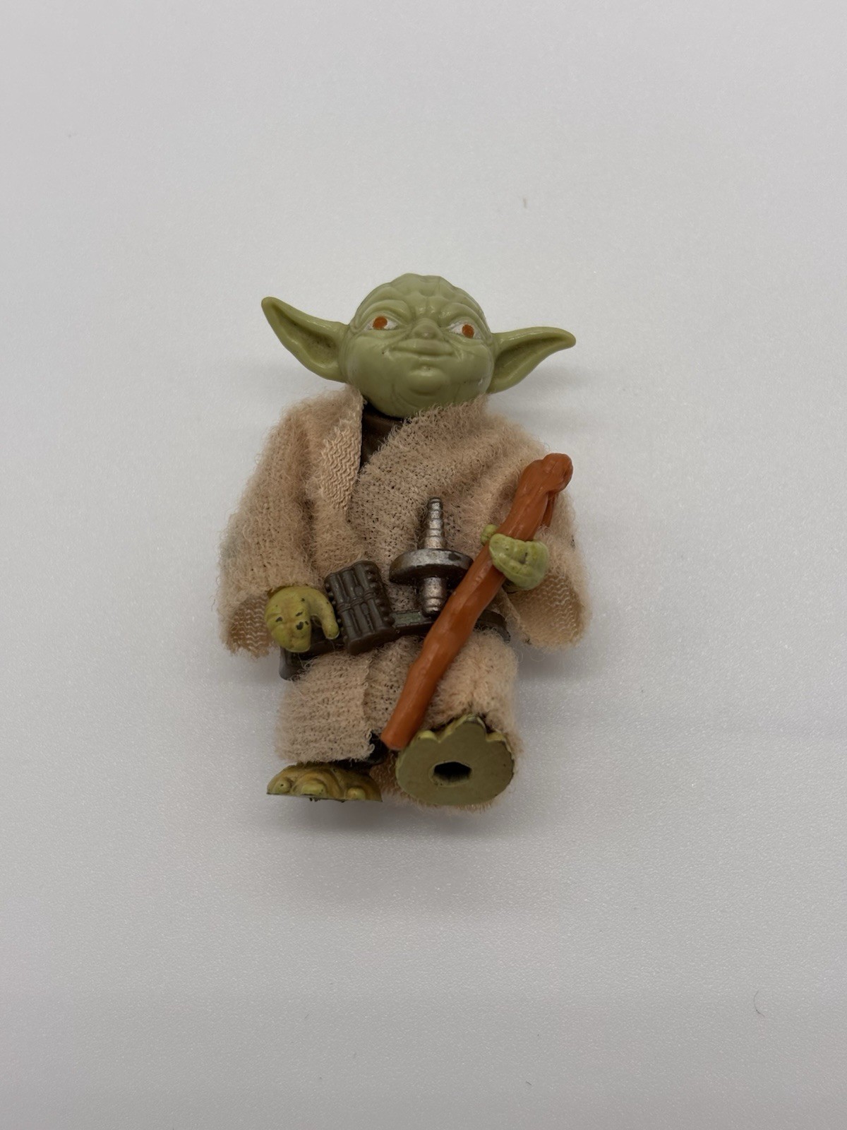 Vintage 1980 Kenner Star Wars Yoda Dark Green Pac-Man Eyes Variant Near-Complete