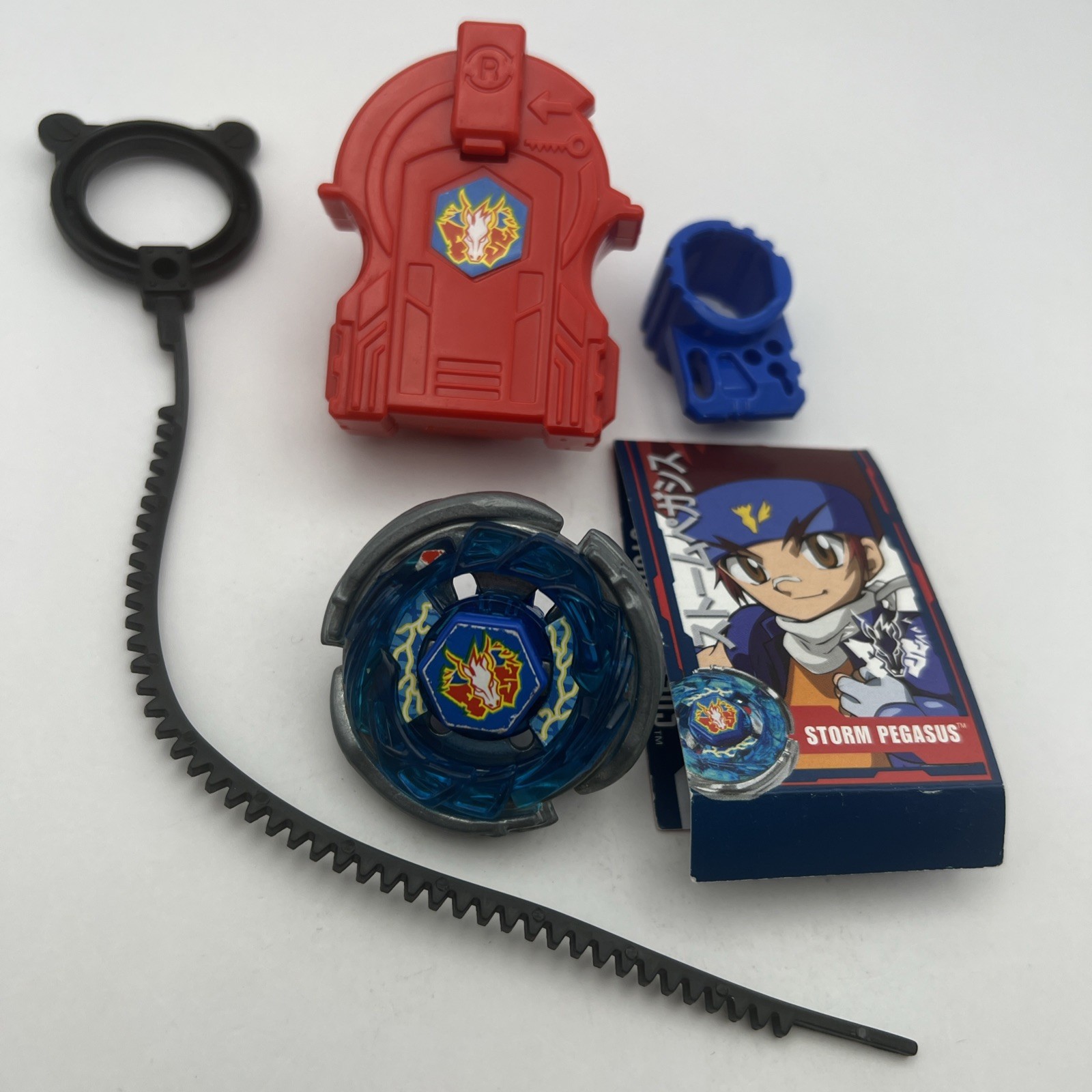 Storm Pegasus 105RF Beyblade With Accessories And Card Hasbro Metal Fusion