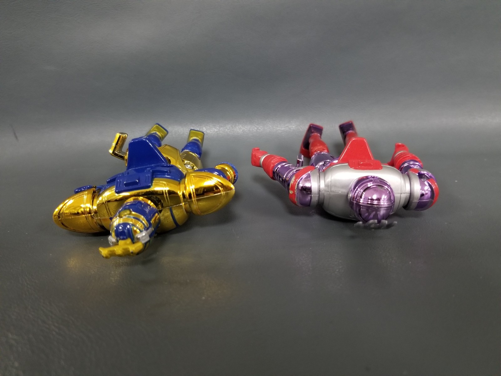 Vintage Bandai Beetleborgs Blast’n Chromium Gold + Metallix Purple Figures