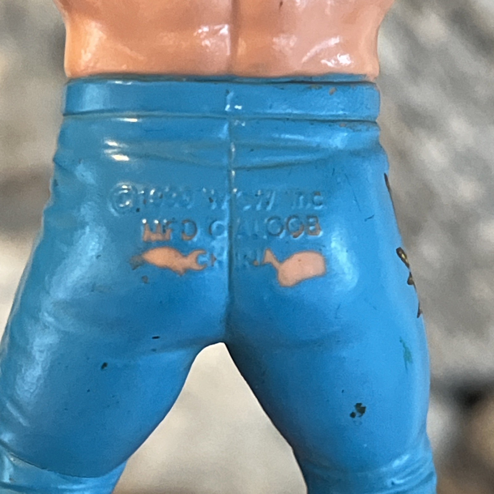 Vintage WCW WWE WWF Galoob Wrestling Action Figure 1990 Surfer Sting Blue