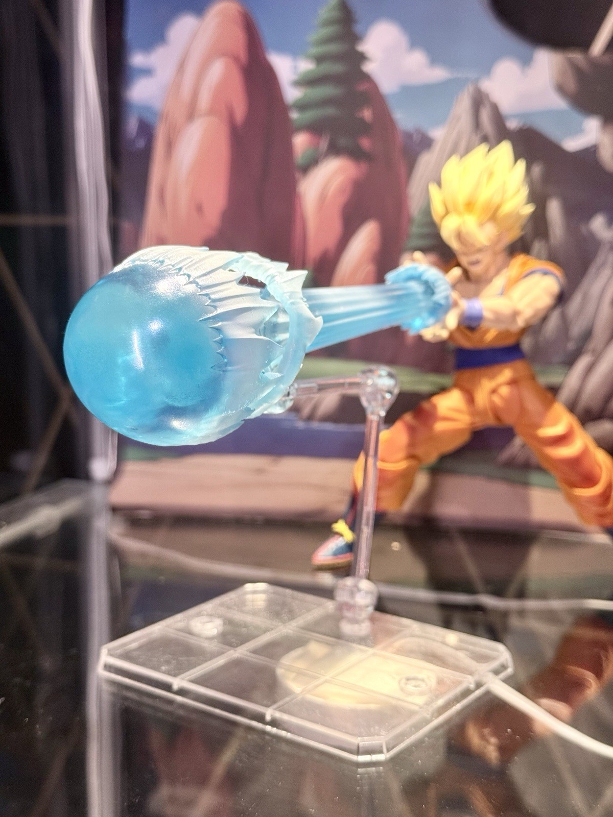 Custom Dragon Ball Z/GT/ Super S.H. Figuarts Kamehameha Wave Effect 2.0 W/ Stand