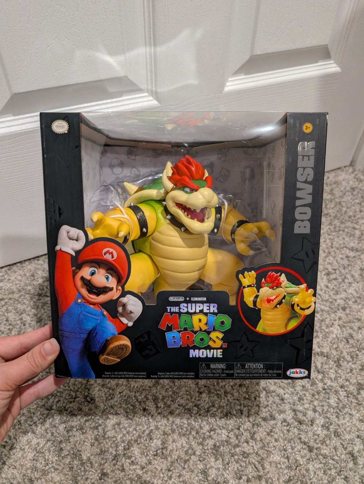NIB The Super Mario Bros. Movie Bowser Figure – Yellow/Green/Red