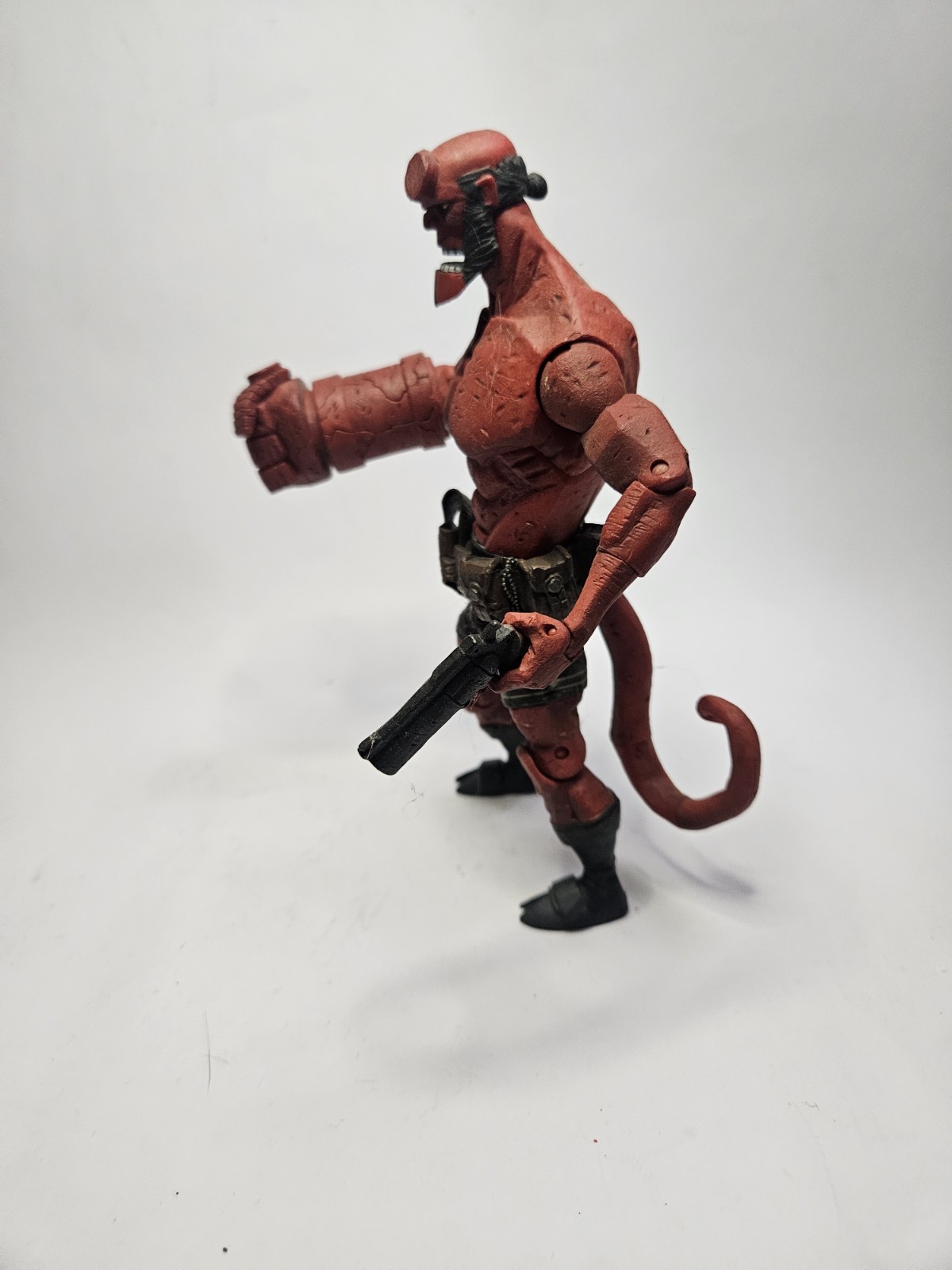 2005 Mezco Hellboy Comic Action Figure Loose Open Mouth Variant