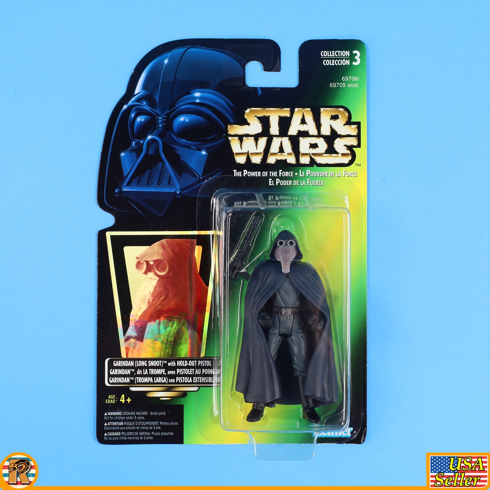 Star Wars – Garindan Long Snoot (Canada Tri Lingual) – POTF Green – [F-PTFG-28]