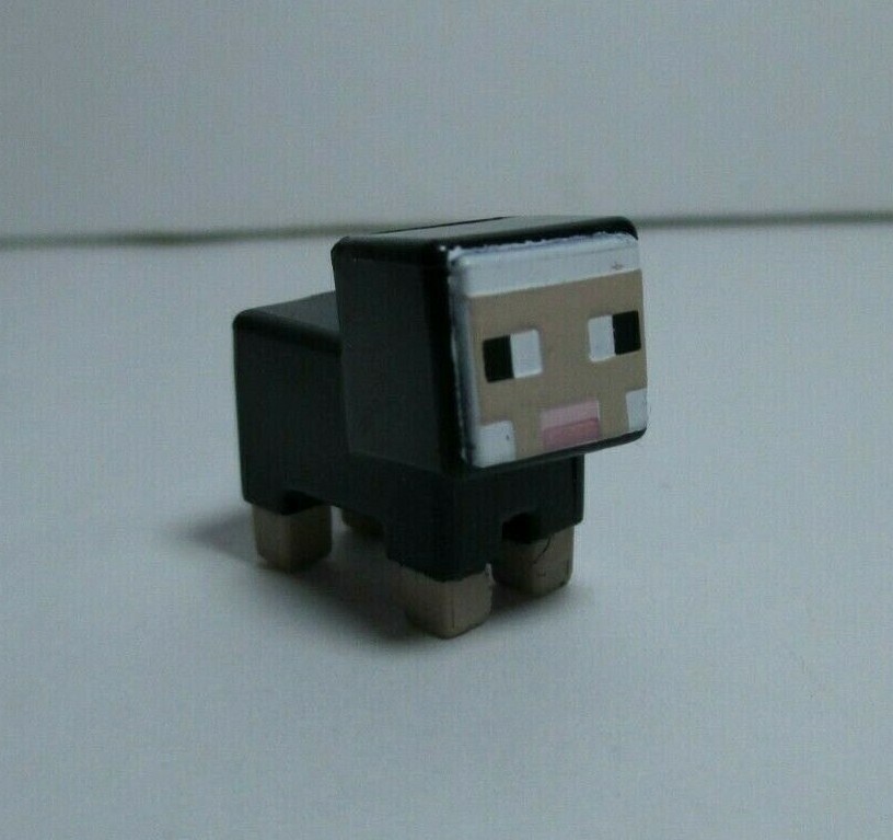 Minecraft Mini-Figure Netherrack Series 3 1″ Black Sheep Figure Mojang