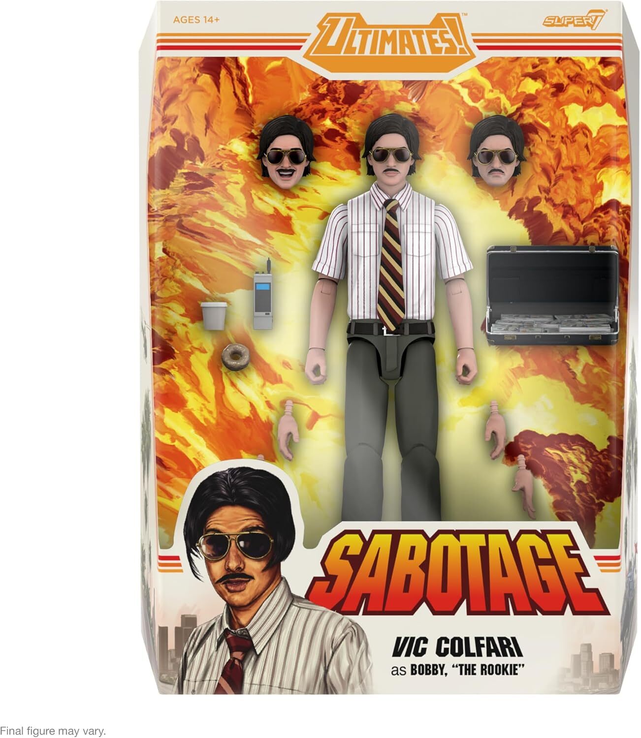 Authentic Super7 Ultimates Beastie Boys Vic Colfari Sabotage 7″ Figure NEW