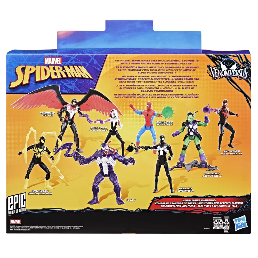 Marvel Spider-Man Venom vs Epic World of Action Web-Slinging Showdown