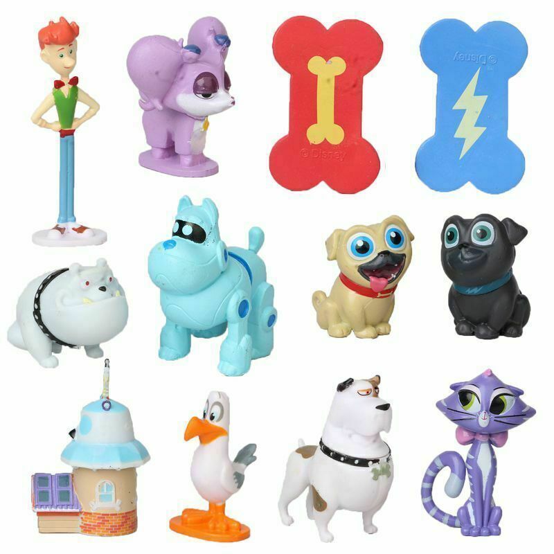 12pcs Puppy Dog Pals Action Figure Hot Sale Cute Cartoon Bingo Rolly Bob Figures