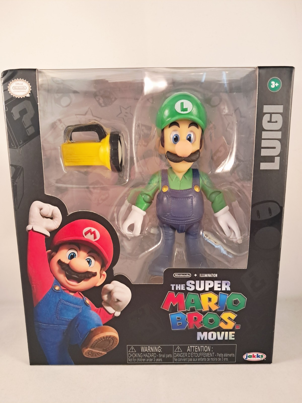 The Super Mario Bros Movie 5″ LUIGI Action Figure with Flashlight Sealed