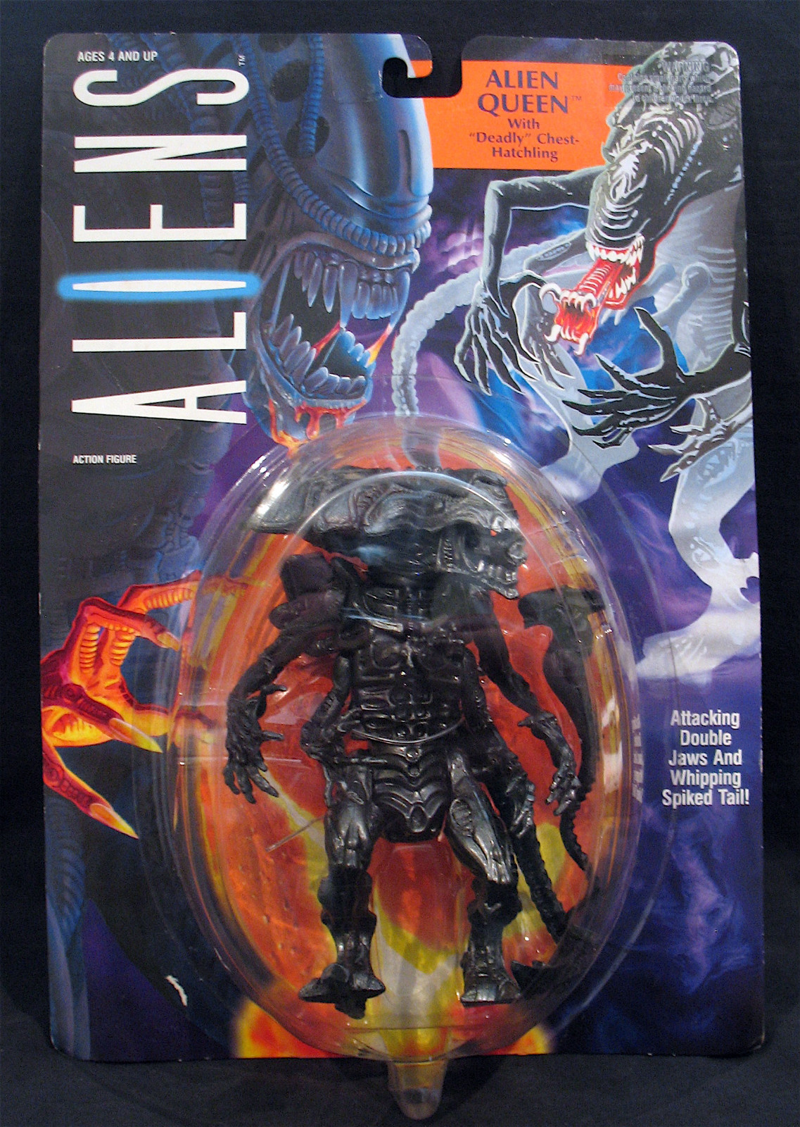 ALIENS-ALIEN QUEEN-1992 Action Figure w/Deadly Chest Hatchling-Unopened-KENNER