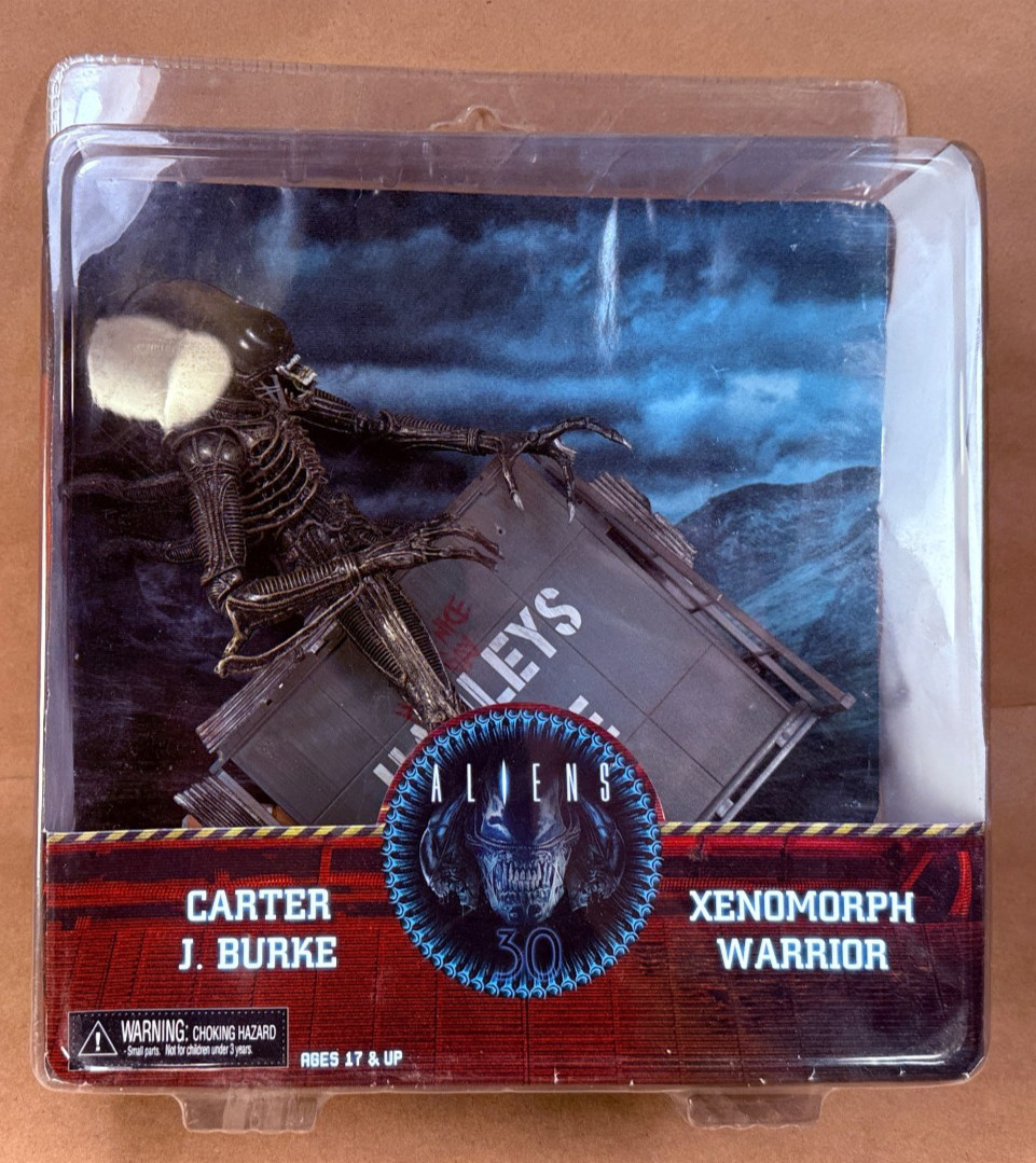 NECA Aliens Hadley’s Hope 2-Pack 30th Anniversary Carter Burke Xenomorph Warrior