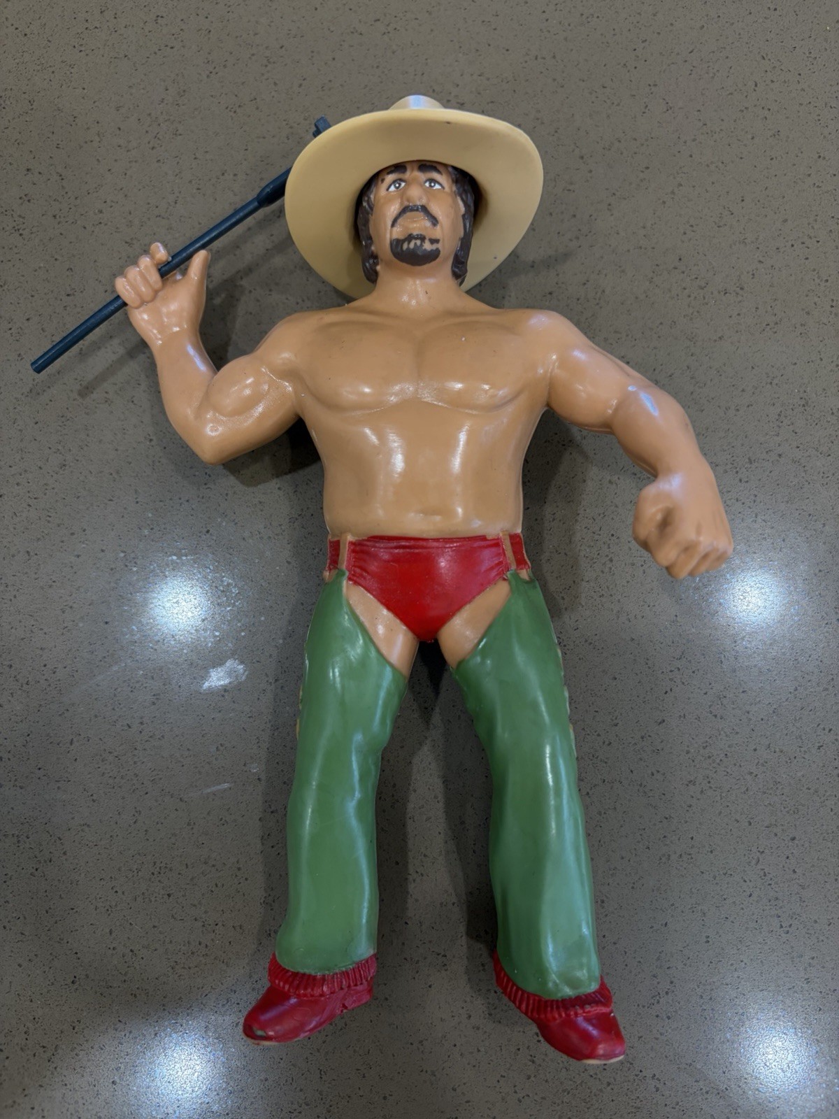 Vintage 1986 WWF LJN Terry Funk Figure Includes Hat And Branding Accessories