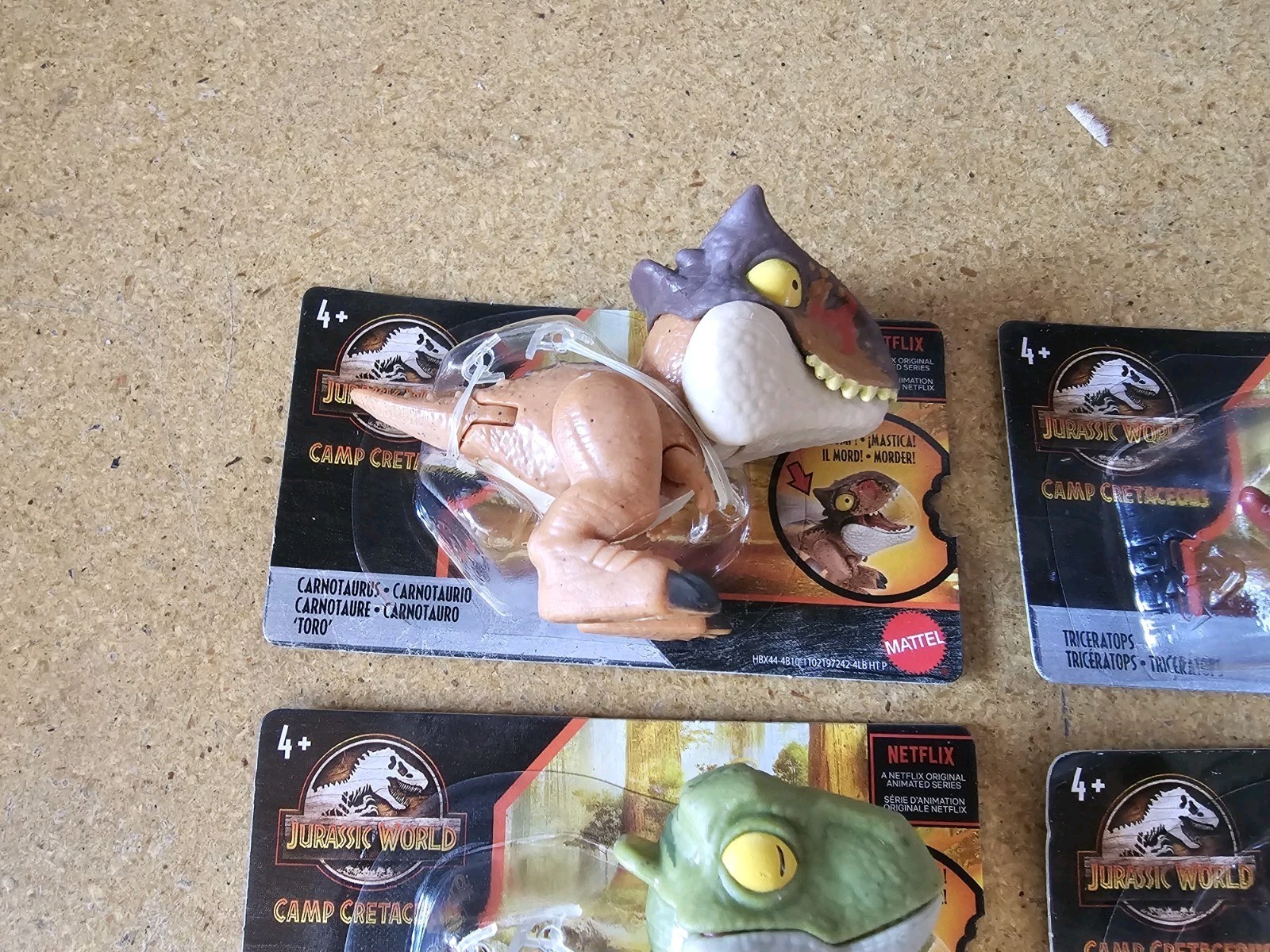 Jurassic World Camp Cretaceous Snap Squad Set of 4, NEW MUST SEE!