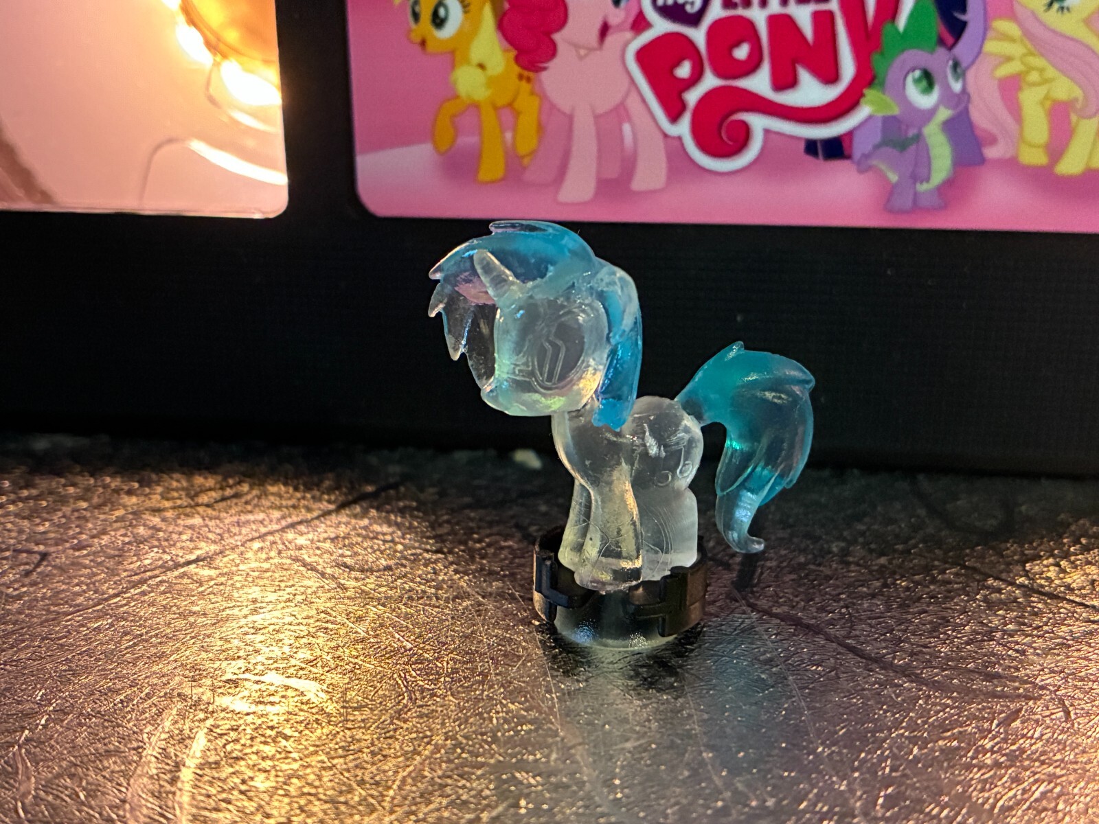 My Little Pony Squishy Pop MLP FiM suction cup DJ Pon-3 clear version series 3