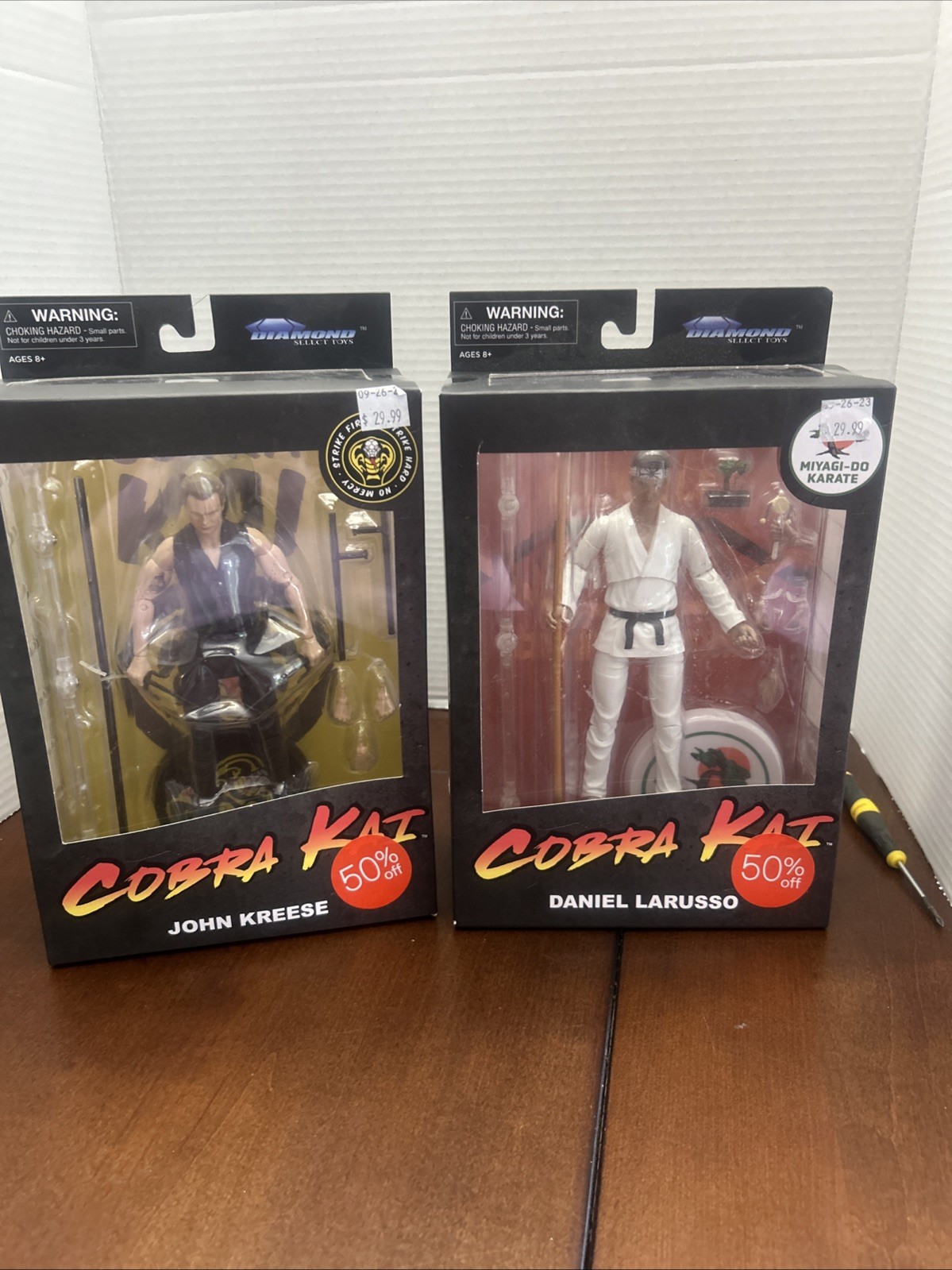 Cobra Kai Series 1 Deluxe Daniel LaRusso And John Kreese Action Figures