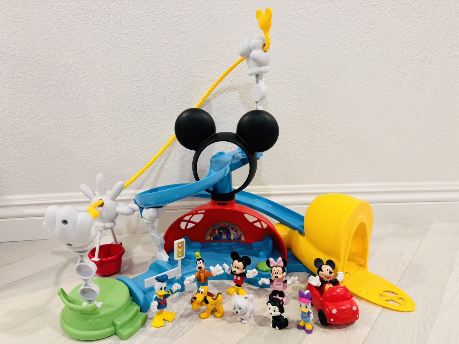 Disney Mickey Mouse Clubhouse Zip Slide Zoom Playset Toddler Kids Toys Figures