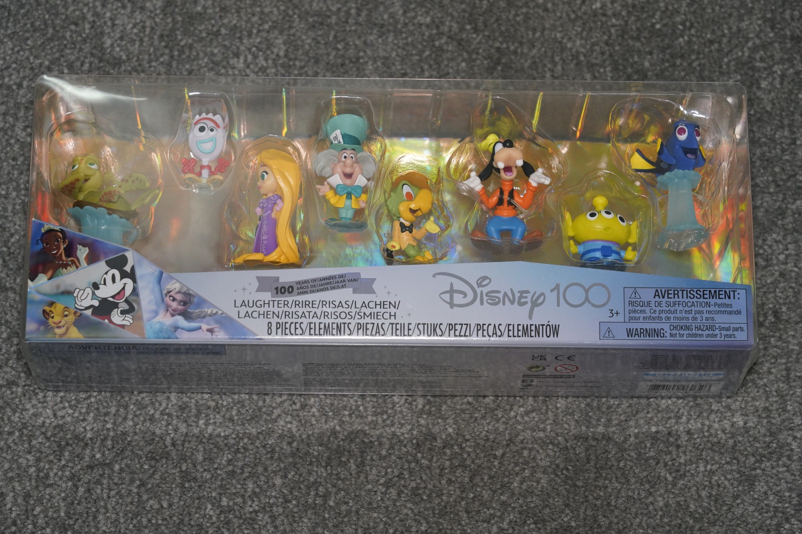 New Sealed! Disney 100 Years of Laughter 8 Figure Set – Nemo -Goofy and More