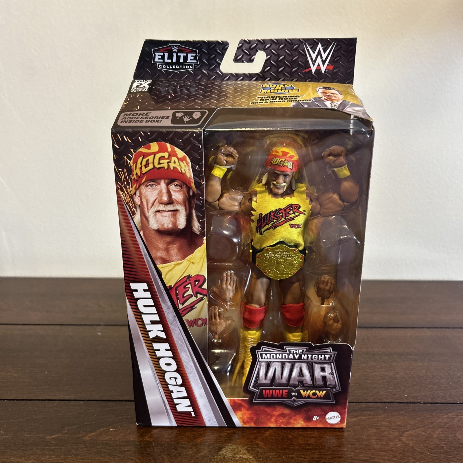 WWE Elite Monday Night War Series 11 Hulk Hogan Action Figure w/ BAF