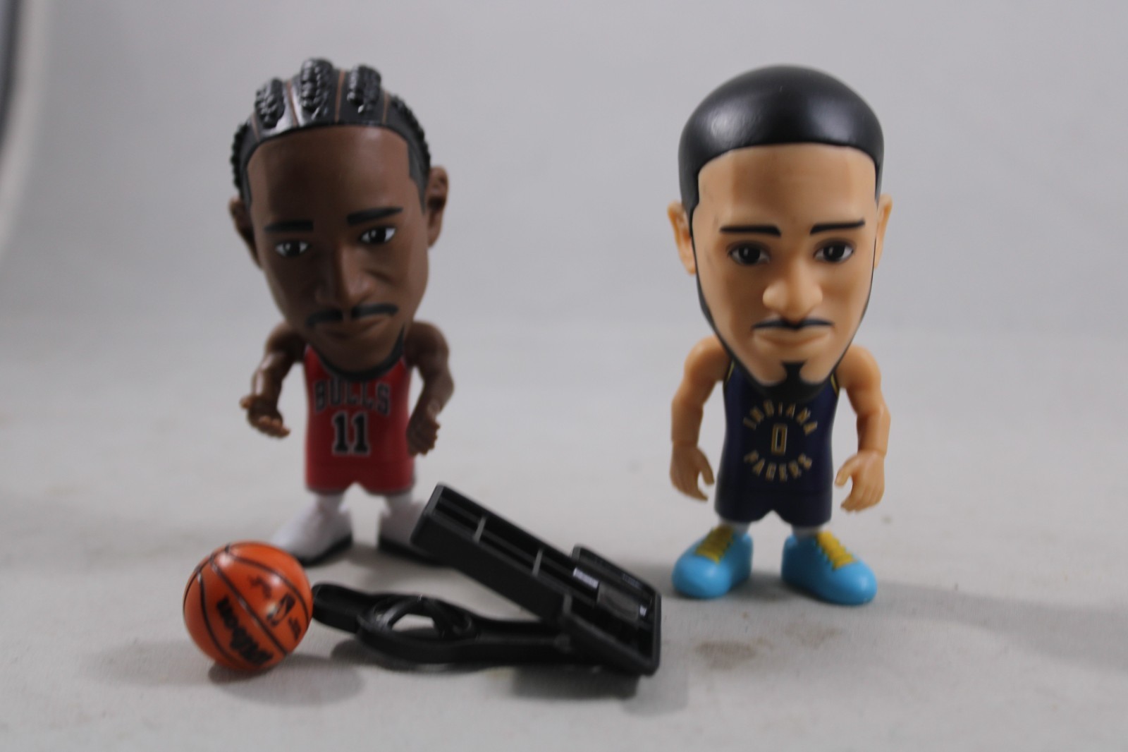 #11 DeMar DeRozen In Red Jersey NBA Chicago Bulls Ballers Zuru Tyrese Haiburton