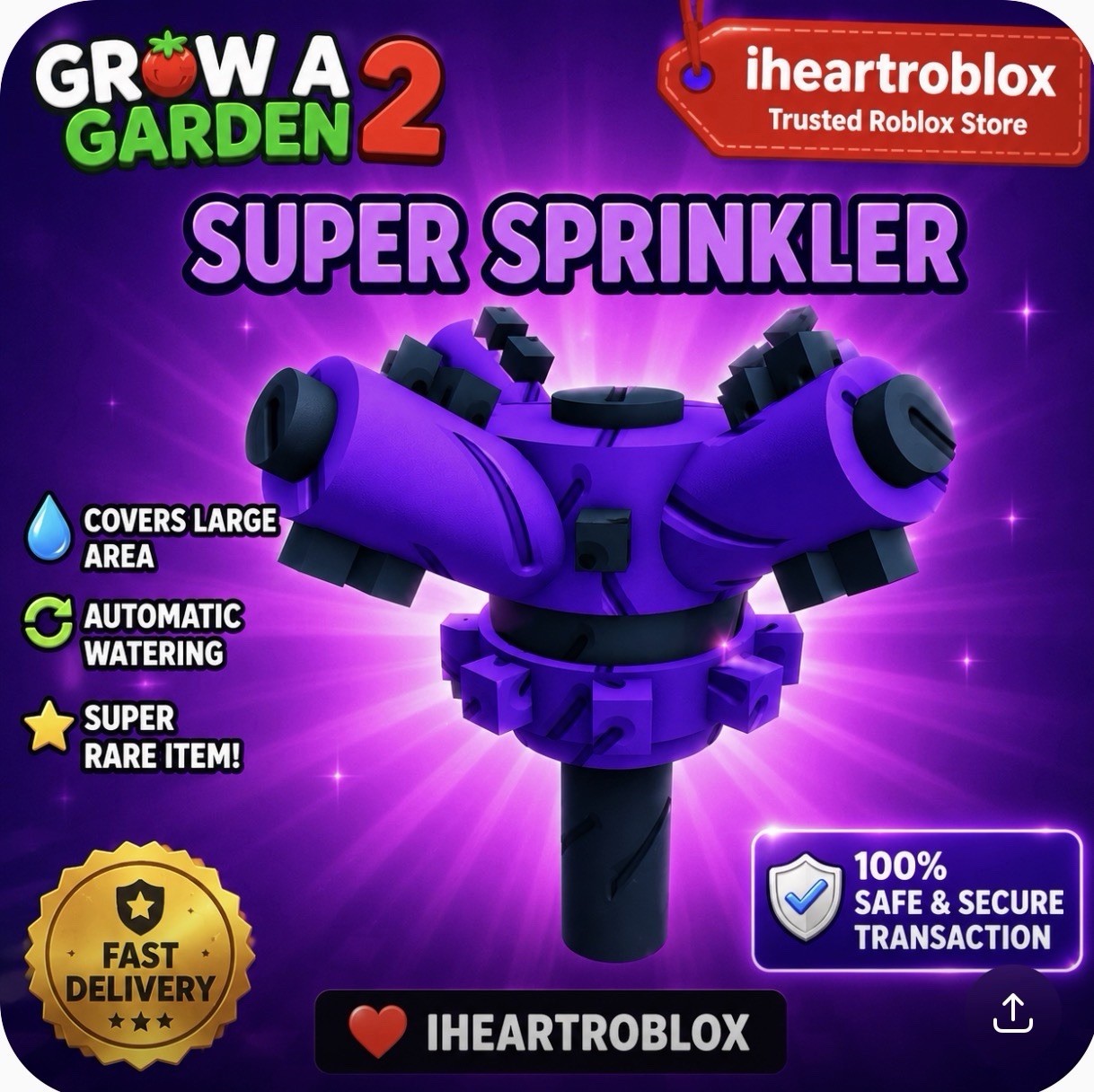 Grow A Garden 2 Super Sprinkler 1x