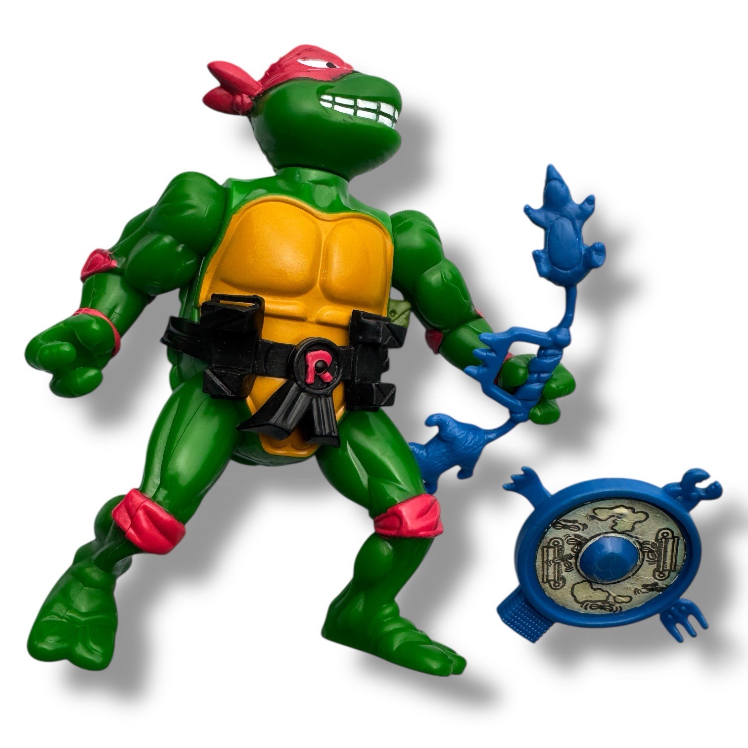Vintage 1989 TMNT Wacky Action Breakfightin’ Raphael Action Figure