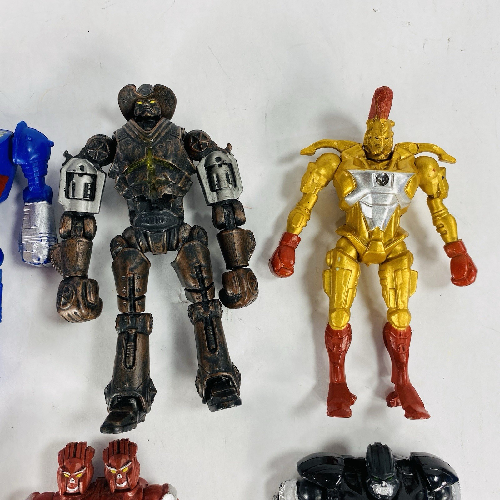 Lot of 7 REAL STEEL 5” Action Figures Robots Atom Zeus Midas Noisy Boy