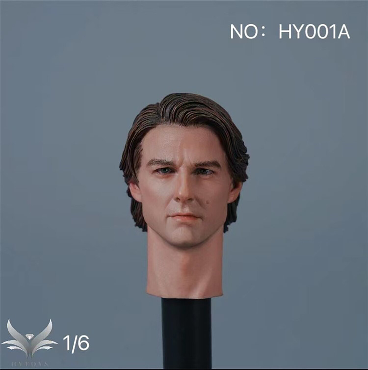 Hongyi 1/6 HY001A Tom Cruise Long Hair Head Sculpt Fit 12” Action Figure