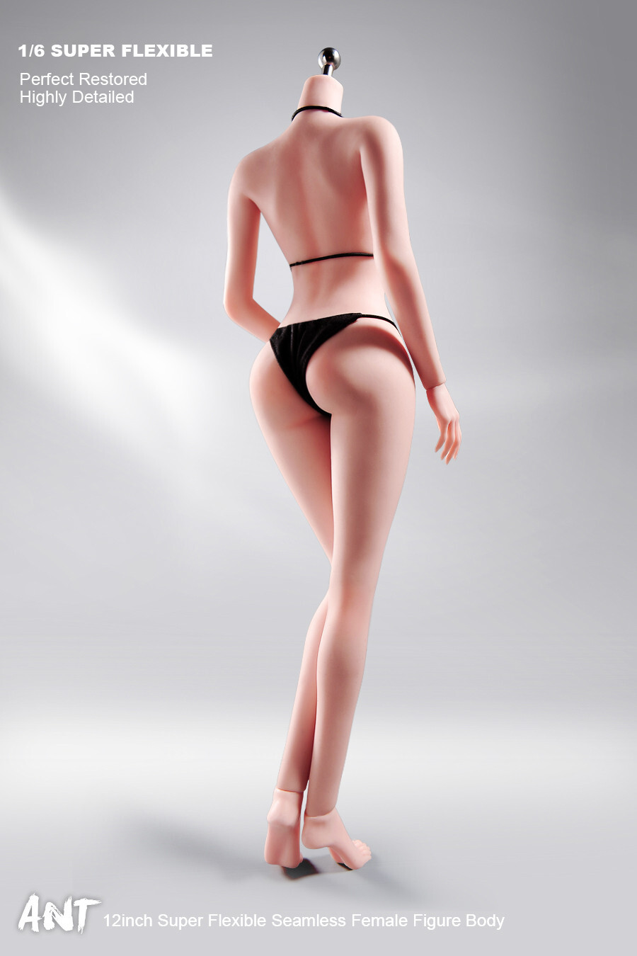 1:6 Pale Skin Medium Breast Female Makeup Seamless Figure Body With detail model