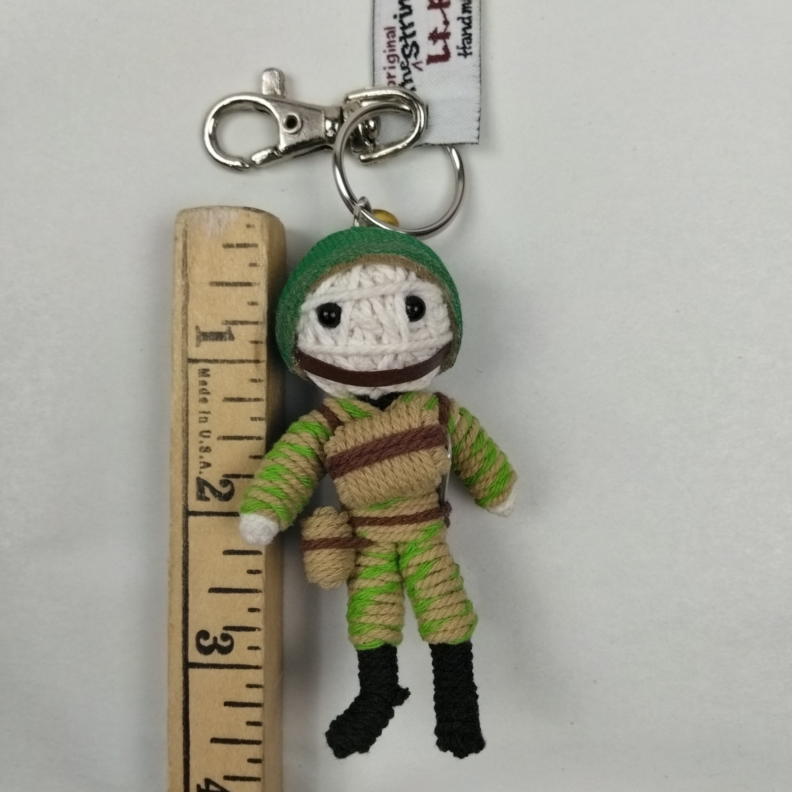 Kamibashi Lt Ryder Original String Doll Gang Keychain Clip Folk Kawaii Soldier