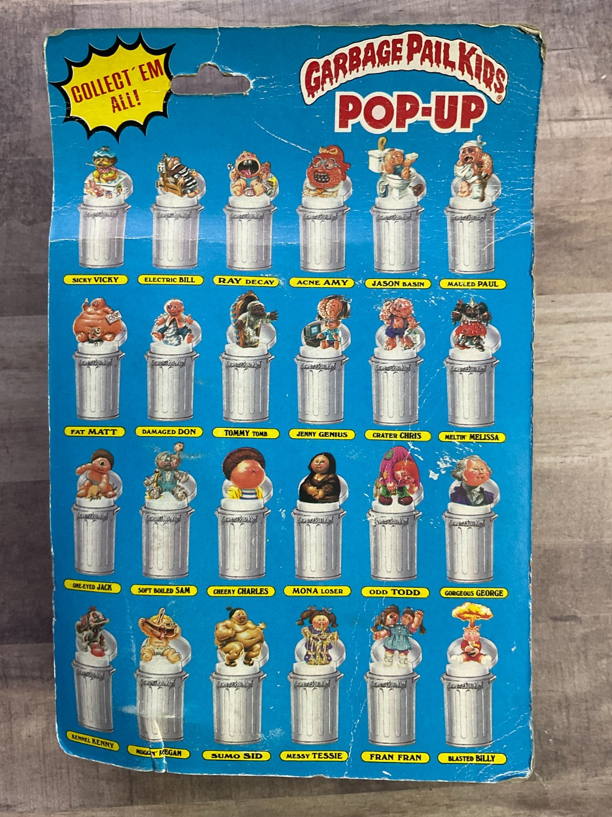 Garbage Pail Kids “SHRUNKEN ED” Pop-Up Imperial Toys 1986 SEALED SEE PICS G4