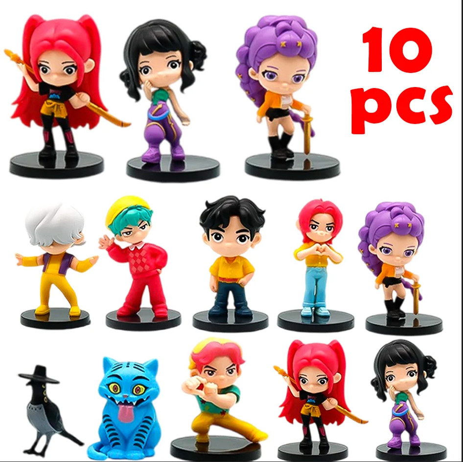 10PCS Demon Hunters Action Figure PVC Toy K Christmas Birthday Gift