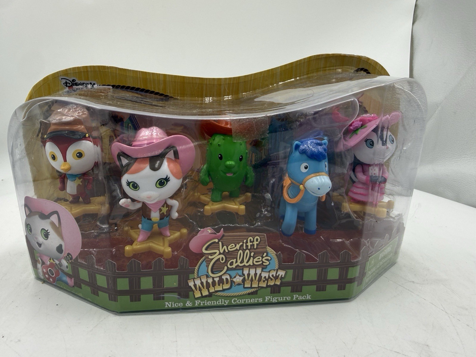 🌟Disney Junior Sheriff Callie Wild West Nice & Friendly Corners Figure Pack NEW