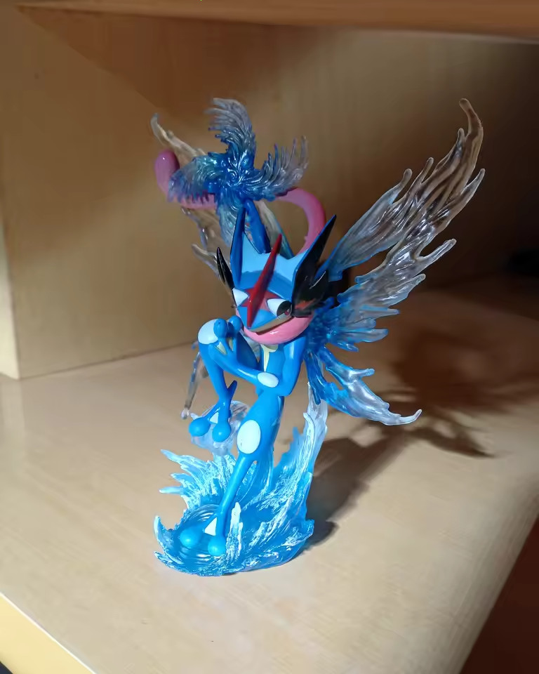 Ash Greninja Style Figure 12cm Blue Ninja Frog PVC Action Figurine Model Toy