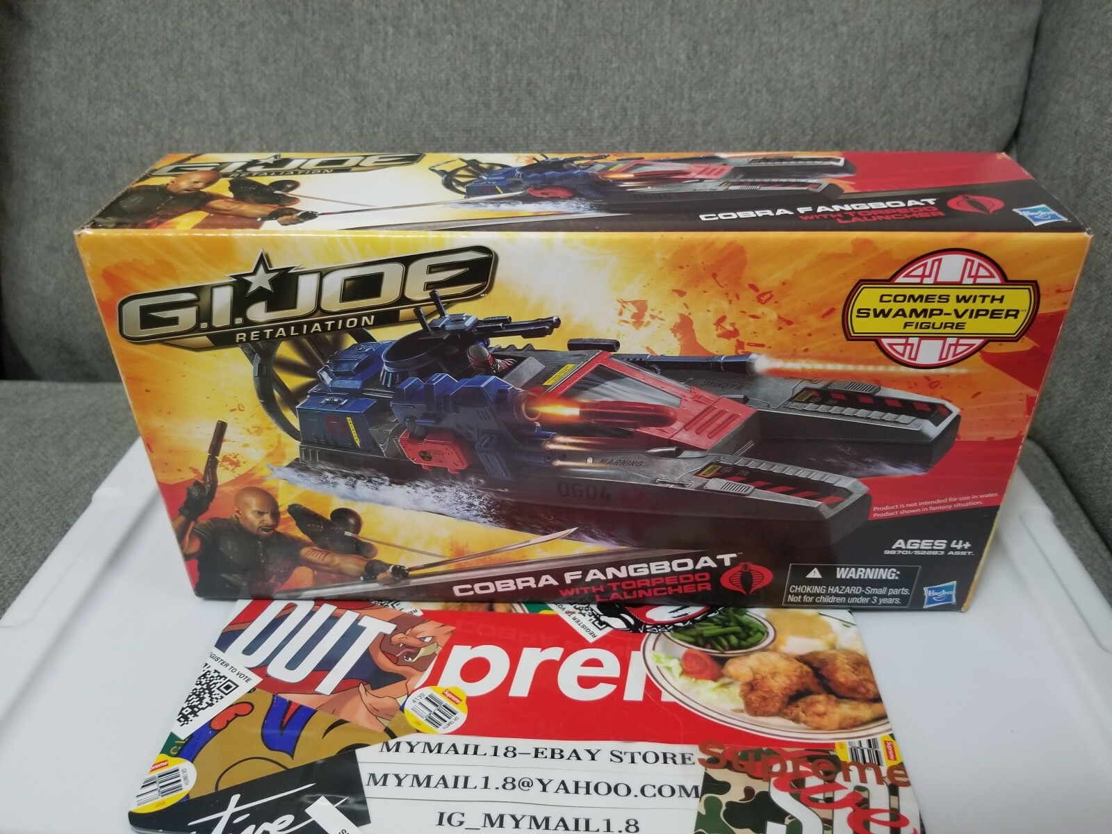 GI JOE Retaliation COBRA FANGBOAT w/Torpedo Launcher Swamp Viper